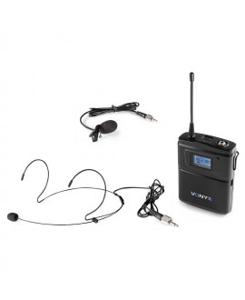 Vonyx WM60B Bodypack +Heads. WM6 series Sender