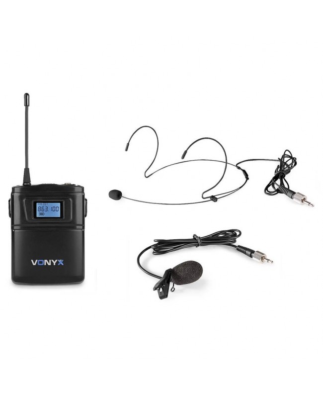 Vonyx WM60B Bodypack +Heads. WM6 series Trasmettitori