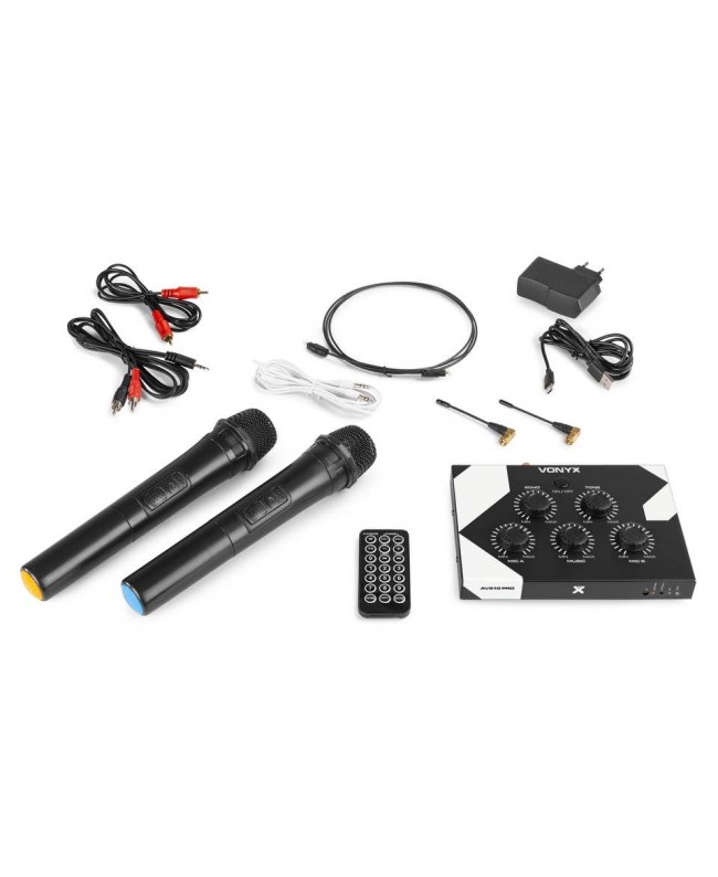 Vonyx AV510 Karaoke Microphone Controller Pro Handheld Wireless Systems