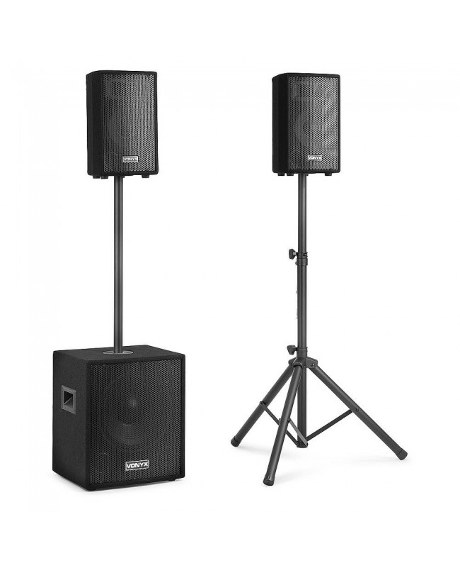 Vonyx VX0812BT set 12sub BT+ 2Top8wood Sistemi PA Completi