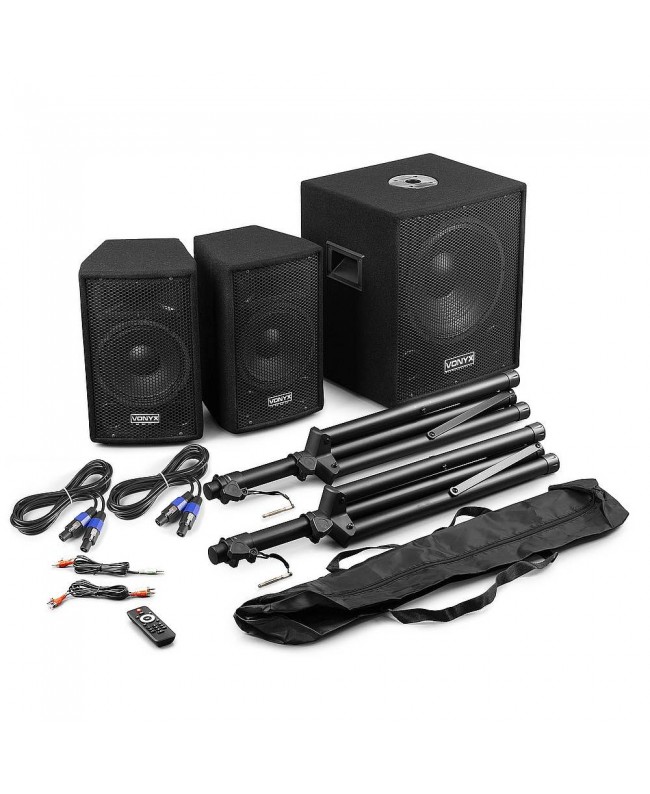 Vonyx VX0812BT Satz 12sub BT+ 2Top8wood Komplette PA-Systeme