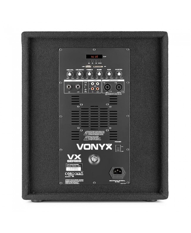 Vonyx VX0812BT Satz 12sub BT+ 2Top8wood Komplette PA-Systeme