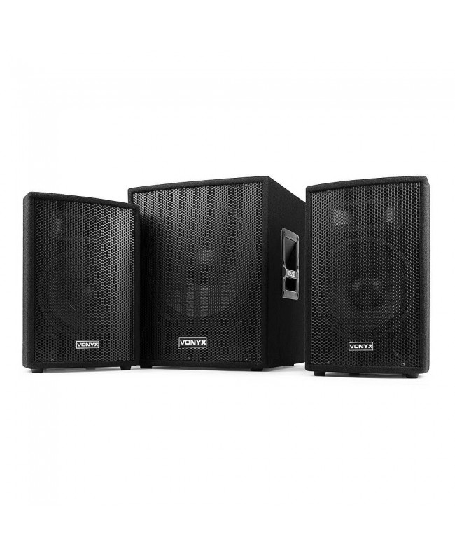 Vonyx VX1015BT Satz 15sub BT+ 2Top10Holz Komplette PA-Systeme