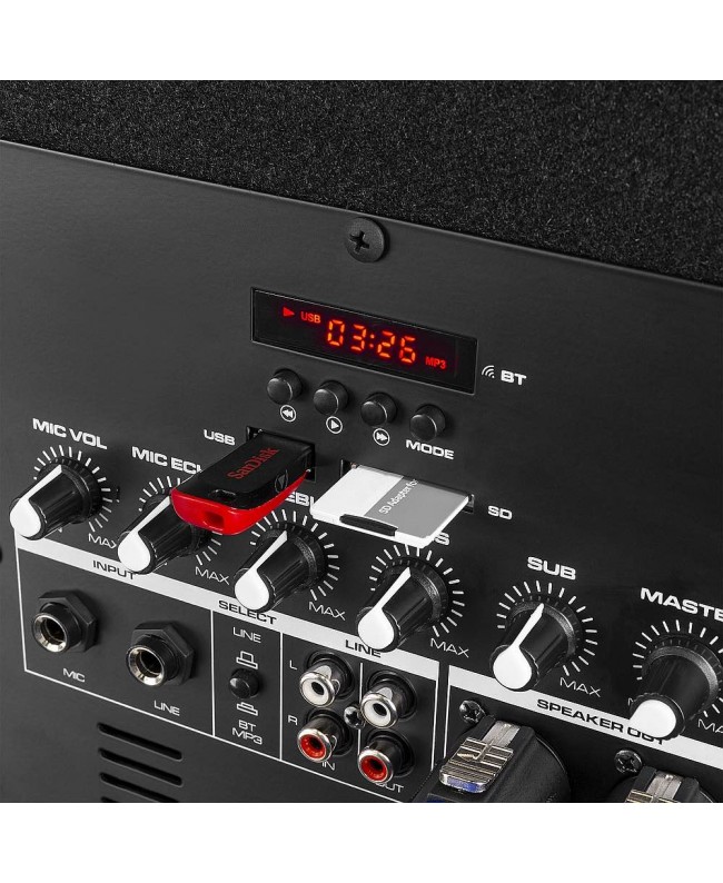 Vonyx VX1015BT Satz 15sub BT+ 2Top10Holz Komplette PA-Systeme