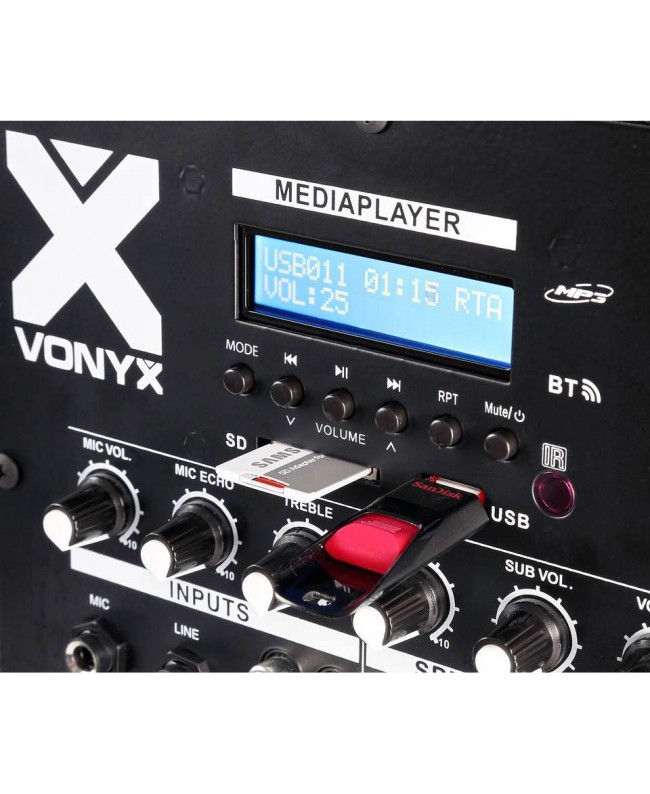 Vonyx VX800BT 2.1 Act.System 12sub+8tops Sistemi PA Completi