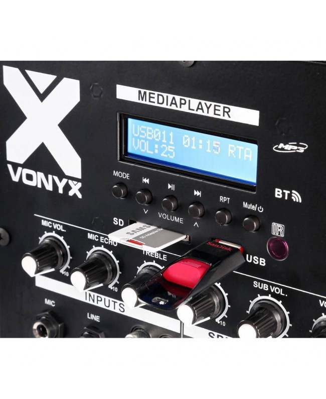 Vonyx VX880BT 2.1 Act.System 15sub+2 top Complete PA Systems