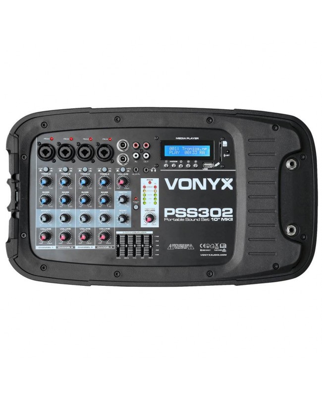 Vonyx PSS302 Port.Soundset 2x10 MP3/BT Sistemi PA Completi