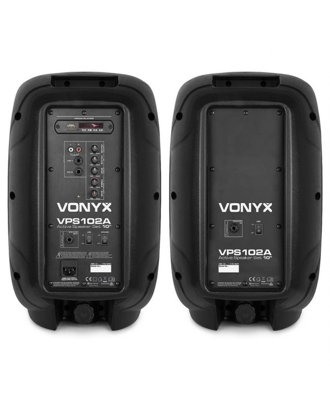 Vonyx VPS102A ActSpeakSet10LED and Stands Komplette PA-Systeme