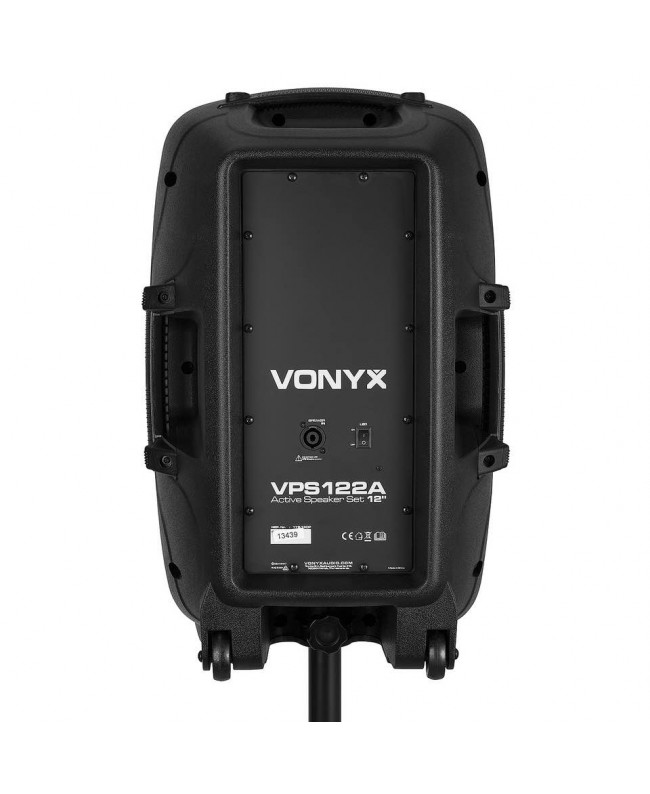 Vonyx VPS122A ActSpeakSet12LED and Stands Complete PA Systems
