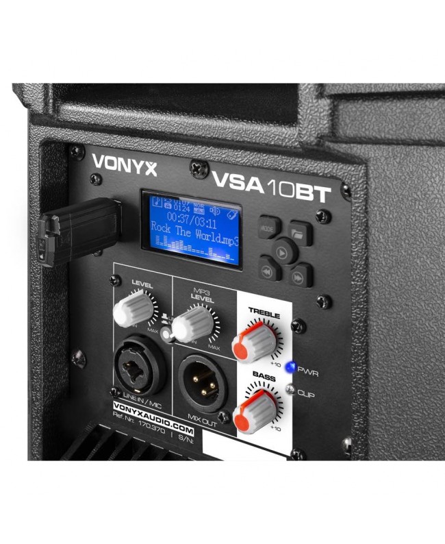 Vonyx VSA10BT Bi-Amplified Act. 10 500W BT/MP3 Aktive Lautsprecher