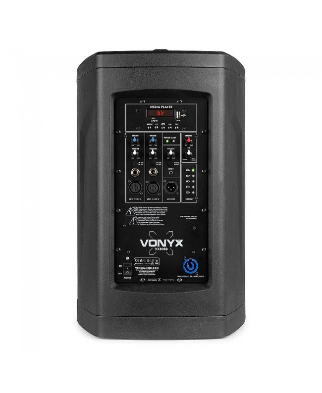 Vonyx VX808B Column Speaker System Batt Complete PA Systems