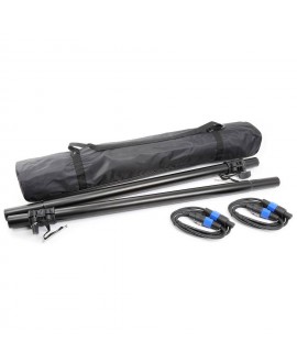 Vonyx LST06 Set Conn.Tube0,9-1,5m,NL4,bag Supporti per casse