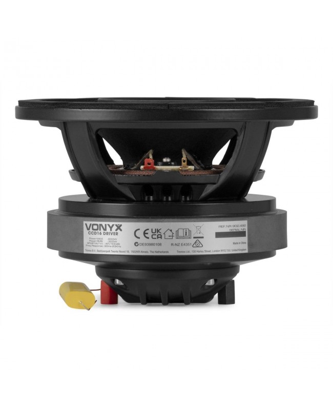 Vonyx CCD16 Coaxial Compr. Driver 6inch Koaxiallautsprecher