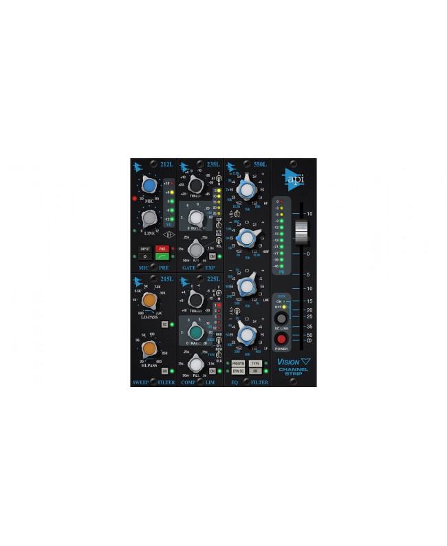 UNIVERSAL AUDIO UAD API Vision Channel Strip Collection Plugins audio & effetti