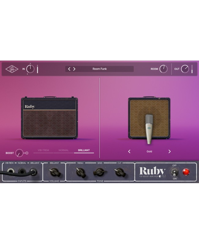 UNIVERSAL AUDIO UAD Ruby '63 Top Boost Amp Plugins audio & effetti