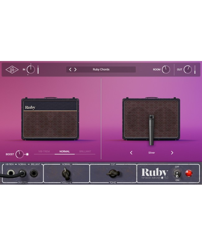 UNIVERSAL AUDIO UAD Ruby '63 Top Boost Amp Plugins audio & effetti