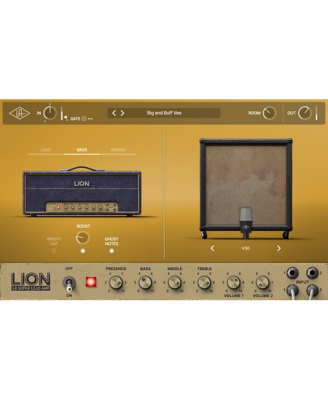 UNIVERSAL AUDIO UAD Lion '68 Super Lead Amp Plugins audio & effetti
