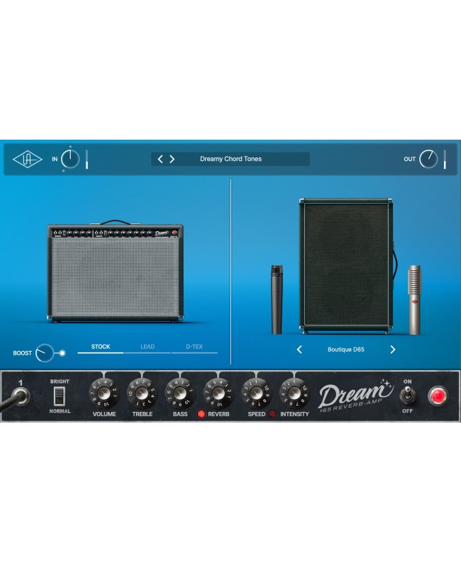 UNIVERSAL AUDIO UAD Dream '65 Reverb Amp Plugins audio & effetti