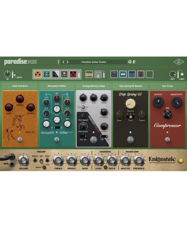 UNIVERSAL AUDIO UAD Paradise Guitar Studio Audio- & Effektplugins