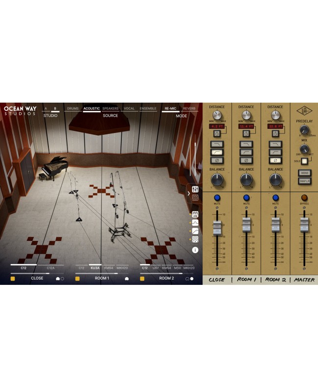 UNIVERSAL AUDIO UAD Ocean Way Studios Deluxe Plugins audio & effetti