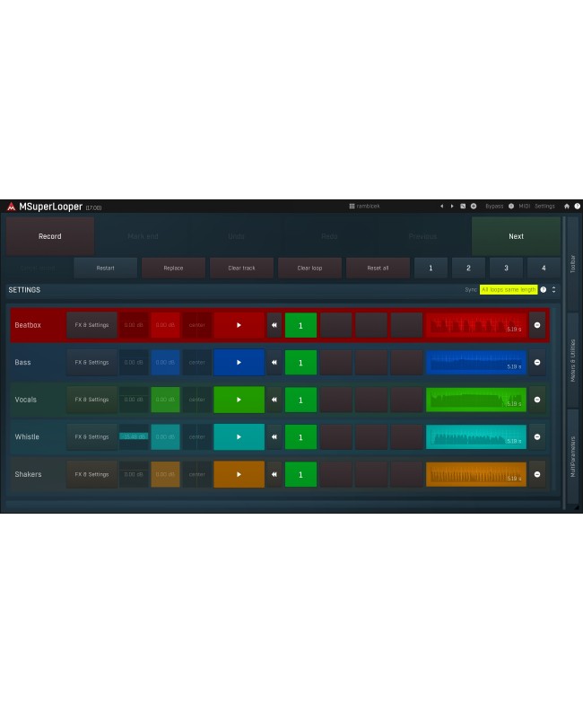 MELDA MSuperLooper Plugins audio & effetti