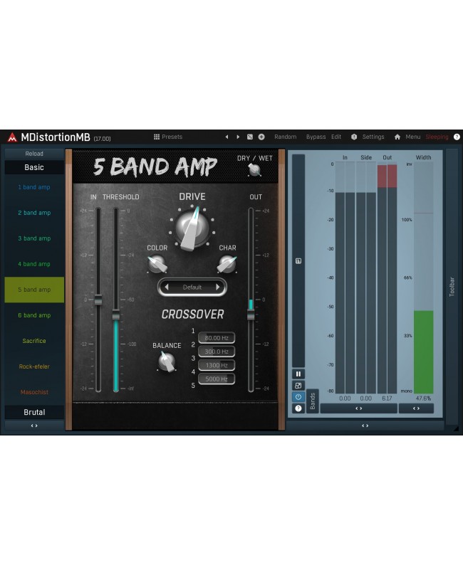 MELDA MDistortionMB Plugins audio & effetti