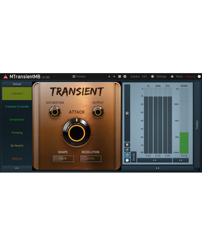 MELDA MTransientMB Audio & Effect Plug-Ins