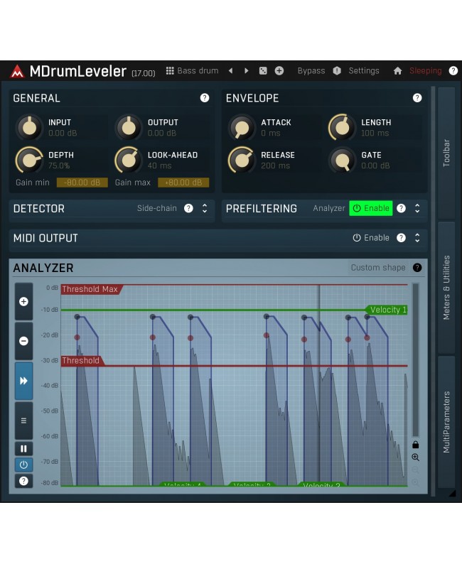 MELDA MDrumLeveler Audio & Effect Plug-Ins