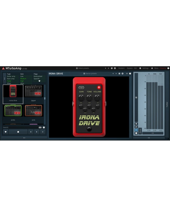 MELDA MTurboAmp Audio- & Effektplugins