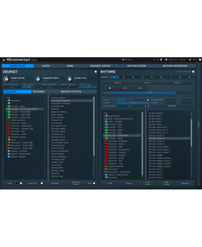 MELDA MDrummer Virtuelle Instrumente & Sampler