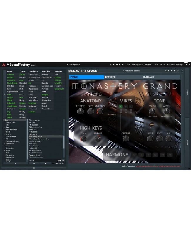 MELDA MSoundFactoryLE Virtual Instruments & Samplers