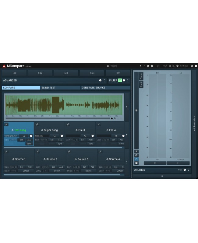 MELDA MCompare Software Mastering / Editor