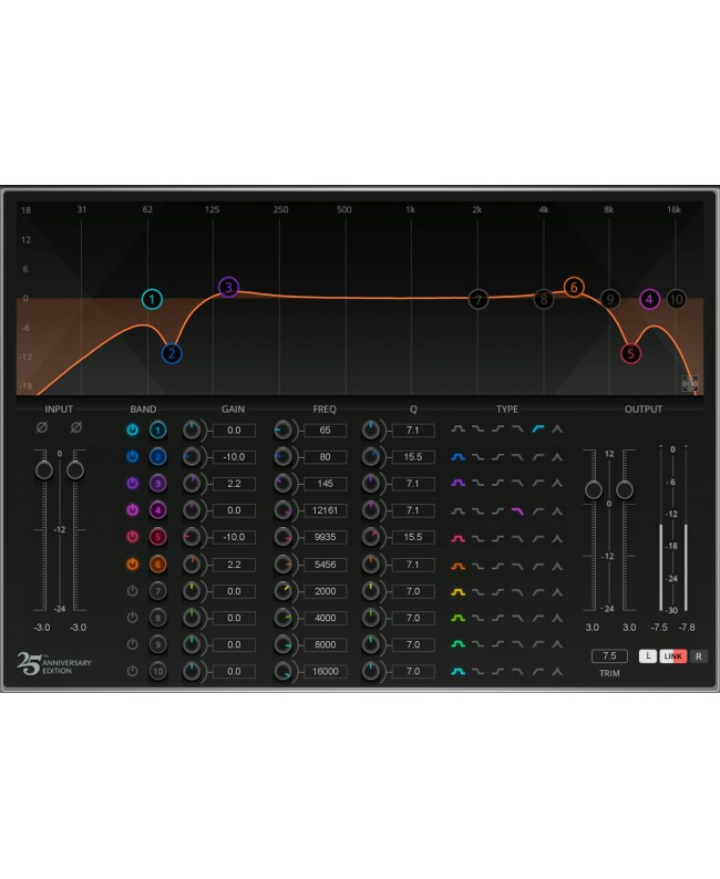 WAVES Q10 Equalizer Plugins audio & effetti