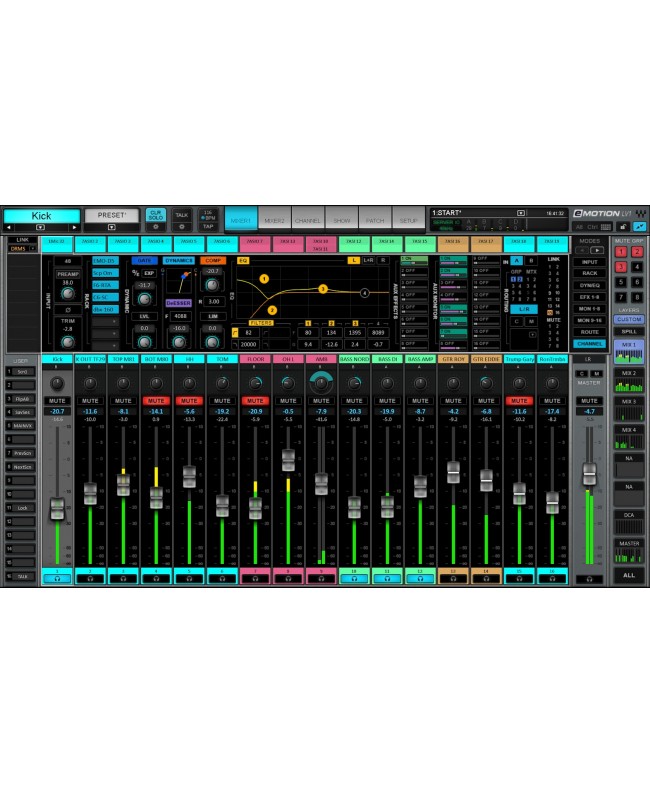 WAVES eMotion LV1 Live Mixer - 32 St Ch. Audio & Effect Plug-Ins