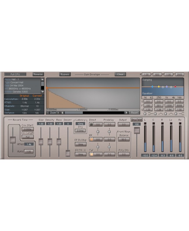 WAVES IR360 Convolution Reverb Plugins audio & effetti