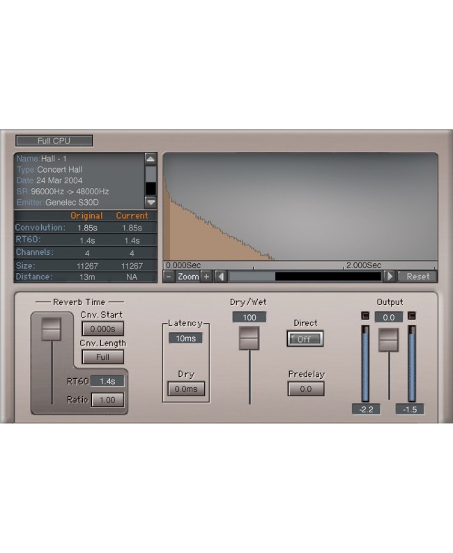 WAVES IR-L Convolution Reverb Plugins audio & effetti