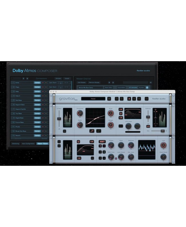 FIEDLER AUDIO Dolby Atmos Composer and gravitas MDS Audio & Effect Plug-Ins