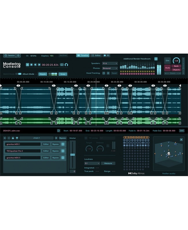 FIEDLER AUDIO Dolby Atmos Mastering bundle Audio & Effect Plug-Ins