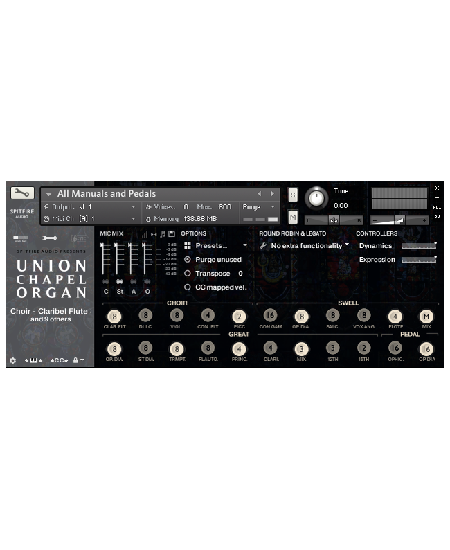 Spitfire Audio Union Chapel Organ Virtuelle Instrumente & Sampler