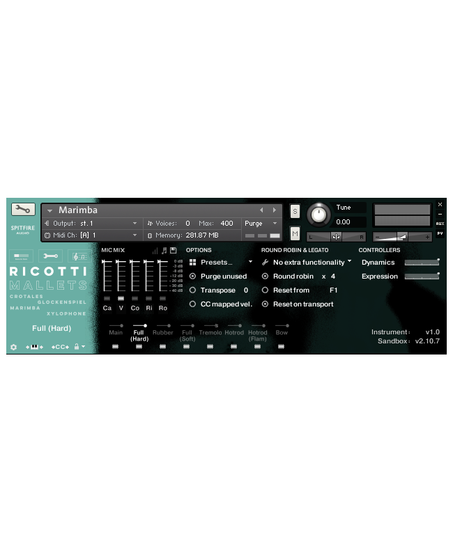 Spitfire Audio Ricotti Mallets Virtual Instruments & Samplers