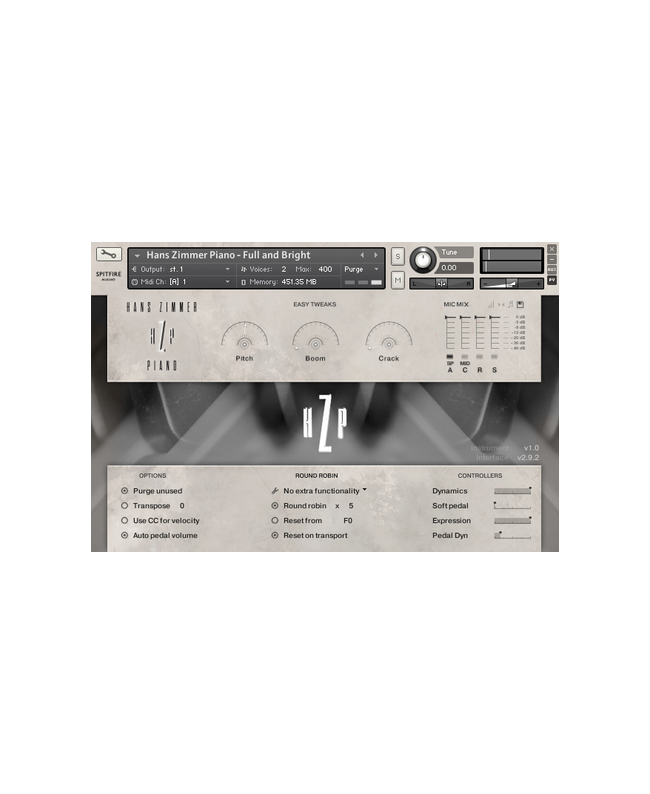 Spitfire Audio Hans Zimmer Piano Virtual Instruments & Samplers