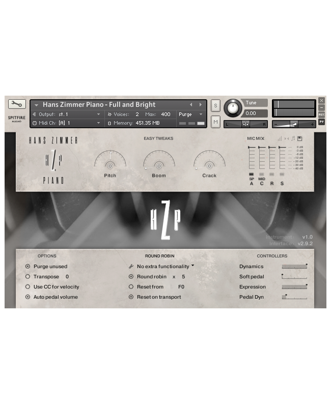 Spitfire Audio Hans Zimmer Piano Strumenti virtuali & sampler