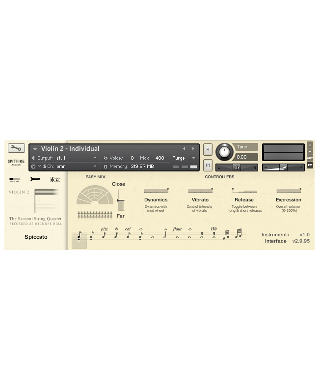 Spitfire Audio Sacconi Strings Quartet Virtual Instruments & Samplers