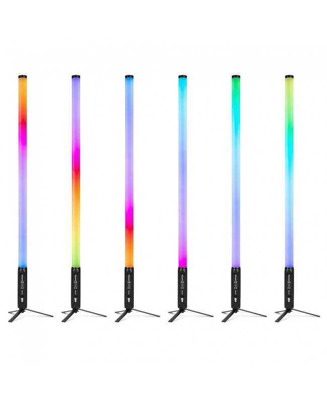 beamZ Zelos Tube IP65 WDMX Batt RGBW/CW Fari LED a batteria