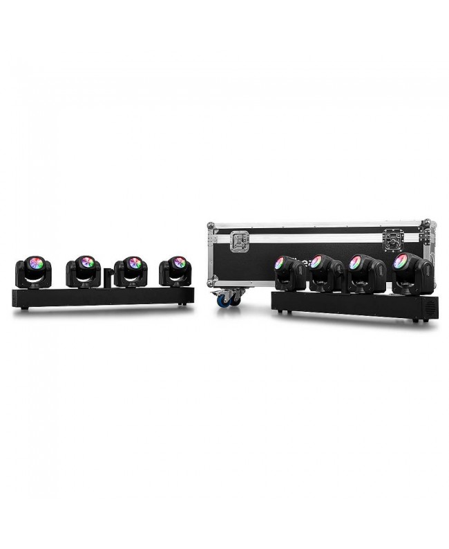 beamZ FCPQ Flightcase Panther Quatro 2pcs Cases for spotlights