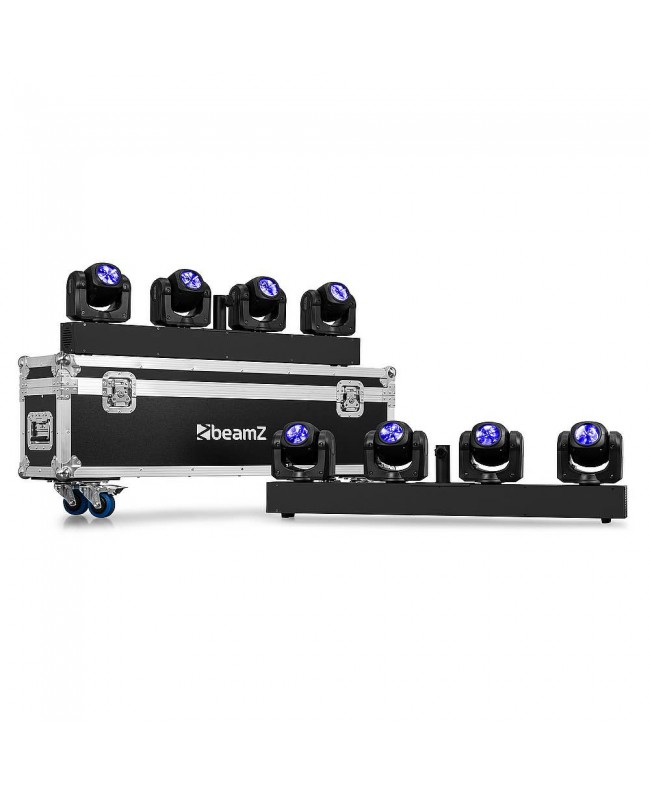 beamZ FCPQ Flightcase Panther Quatro 2pcs Cases for spotlights