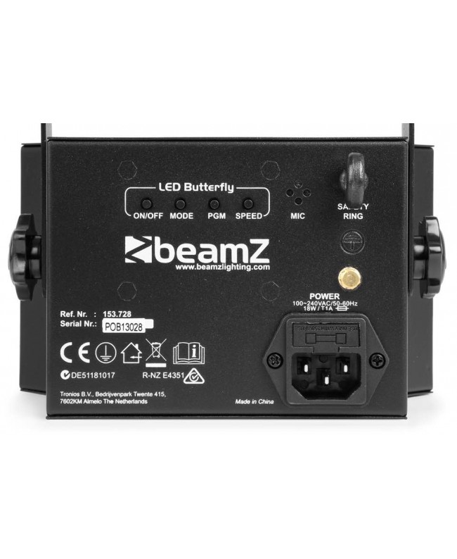 beamZ LED Butterfly 3x3W RGB, SMD Strobe Effetti LED