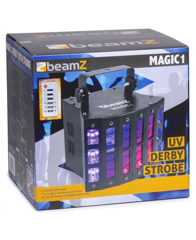 beamZ Magic1 9x3W 6x2in1 Strobe DMX LED Effects