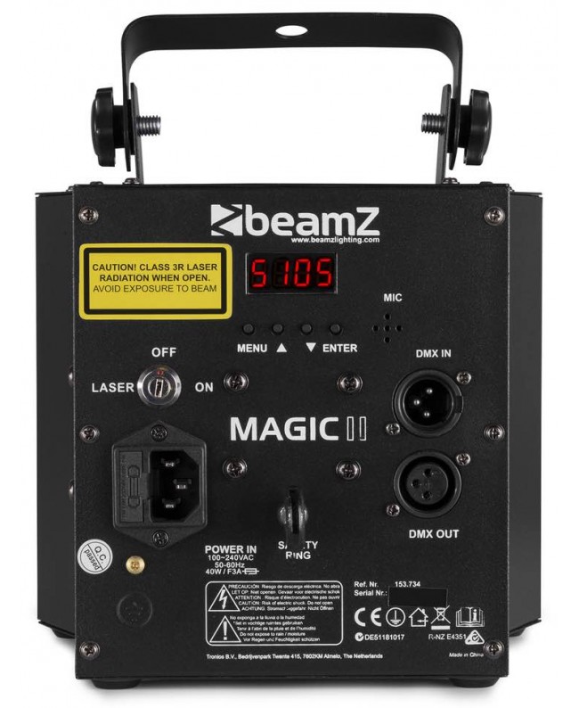 beamZ Magic2 9x3W 6x2in1 Laser Strobe DMX Effetti LED