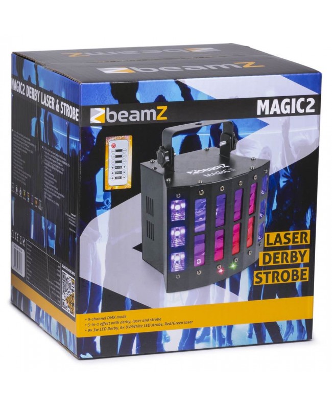 beamZ Magic2 9x3W 6x2in1 Laser Strobe DMX LED Effekte